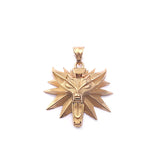 Geralt of Rivia Wolf Head Pendant Necklace