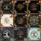 Tree of Life Tarot Rune Altar Cloth