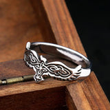 Stainless Steel Viking Raven Ring