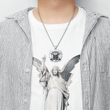 Gear Skull Biker Engineer Pendant Necklace