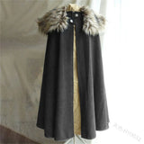 Fur Collar Medieval Cloak