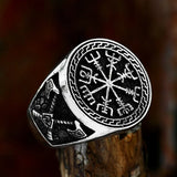 Antique Viking Vegvisir Compass Rings