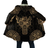 Viking Warriors Fleece Hooded Coat