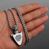 Viking Symbols Vegvisir Valknut Necklace