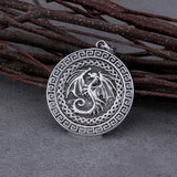 Viking Dragon Celtic Knot Necklace