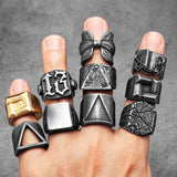 Vintage Triangle Biker Ring