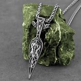 Nordic Viking Warrior Spear Pendant Necklace