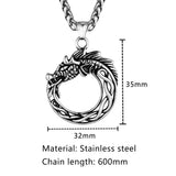 Jormungand Midgard Serpent Necklace