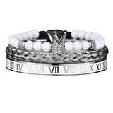Luxury Crown Skull Bangle Bracelet