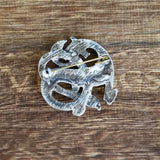 Norse Dragon Brooch | Scandinavian Knotwork Amulet Pin