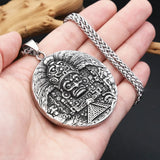 Aztec Calendar Pendant Necklace