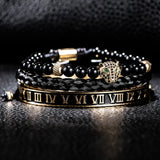 Luxury Crown Skull Bangle Bracelet