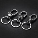 Wolf Lion Skull Raven Clasps Keychains
