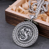 Viking Dragon Celtic Knot Necklace