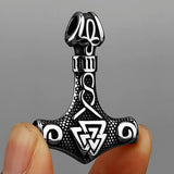 Viking Mjolnir Rune Amulet Necklace