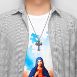 Gothic Carved Cross Pendant