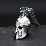 Ancient Greek Warrior Helmet Necklace