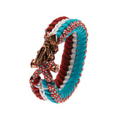 Native American Chief Skull Paracord Bracelet