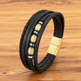 Handmade Multi-Layer Leather Bracelet