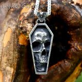 Skull Coffin Pendant Necklace