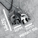Vintage Spartan Helmet Necklace