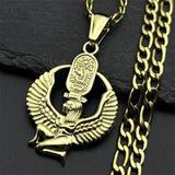 Isis Goddess Necklace – Egyptian Cartouche Amulet