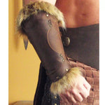 Medieval Viking Warrior Leather Bracer | Steampunk Arm Armor | LARP Costume Accessory