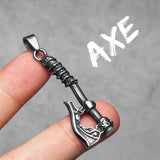 Viking Axe Pendant Necklace