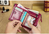 Genuine Leather Short Coin Wallet