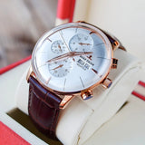 Luxury Chronograph Leather Watch