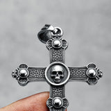 Gothic Skull Cross Necklace