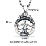 Gothic Mirror Pendant Necklace