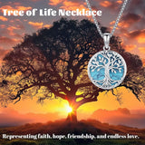 925 Sterling Silver Turquoise Tree of Life Necklace