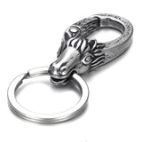 Wolf Lion Skull Raven Clasps Keychains