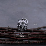 Gothic Three-Sided Skull Necklace