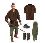 4 Pcs Men's Medieval Costume Set