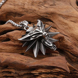 Geralt of Rivia Wolf Head Pendant Necklace