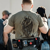 Viking Warrior T-Shirt – Norse Print Tee for Men