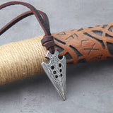 Viking Spear Leather Necklace