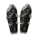 Medieval Leather Arm Guards - Gauntlet Wristbands for LARP & Cosplay