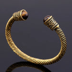 Antique Silver-Gold Viking Bangle