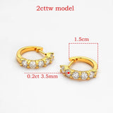 Goddess Moissanite Hoops - 18k Warrior Queen Earrings