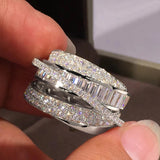 Gold & Silver Luxury Cocktail Ring