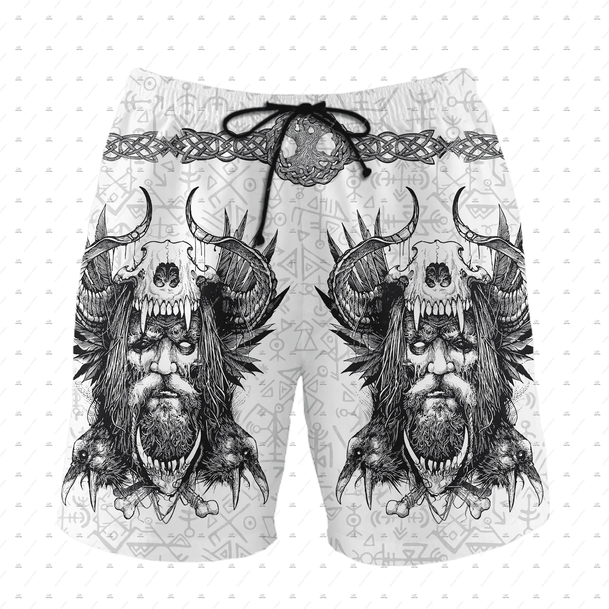 Viking Runes Summer Beach Shorts | Viking Warriors