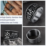 Odin's Wrath Norse Runes Ring