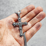Gothic Skull Cross Necklace