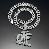 Only The Family Hip Hop OTF Pendant Cuban Chain Necklace