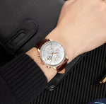 Luxury Chronograph Leather Watch