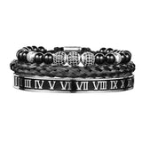 Luxury Crown Skull Bangle Bracelet