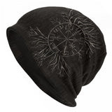 Norse Yggdrasil Cap Triquetra Symbol Beanie Hats